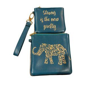 Shara Porter 2 Pack Coin Purse Small Wallets Minimalist Elephant & Strong Design